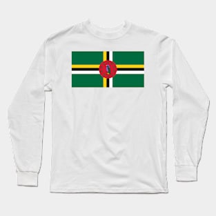 Flag of Dominica Long Sleeve T-Shirt